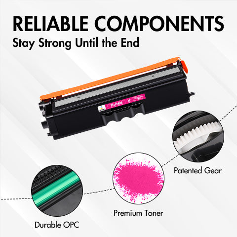 Brother TN436M Magenta Toner Cartridge Replacement-Super High Yield