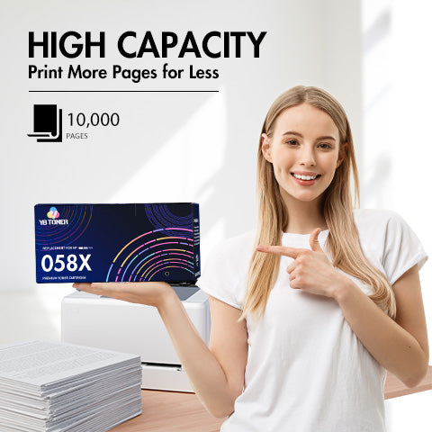(No Chip) CF258X Toner - Compatible HP 58X Toners 2-Pack