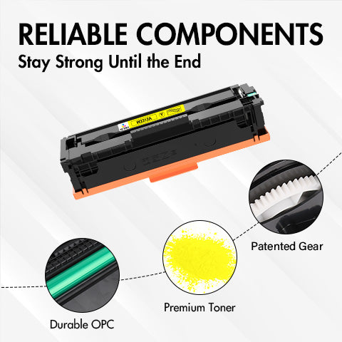 W2312A - Compatible HP 215A Yellow Toner Cartridge - With Chip