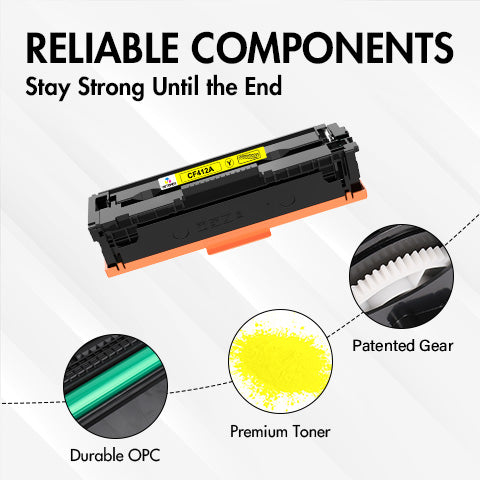 CF412A - HP 410A Yellow Toner Cartridge Replacement - Standard Yield