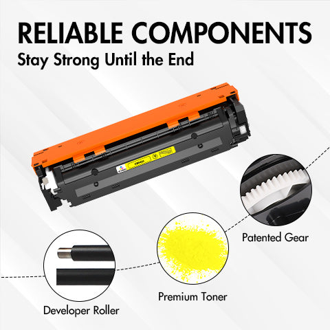 CB542A - Compatible HP 125A Yellow Toner Cartridge – Standard Yield