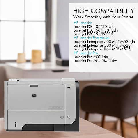 Compatible HP 55X Jumbo Black Toner Cartridge (CE255XJ) – Extra High Yield - 15,000 Pages