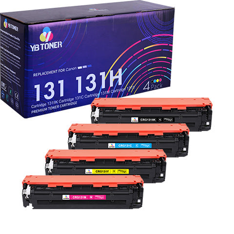 canon 131 131h toner cartridge set 4-pack