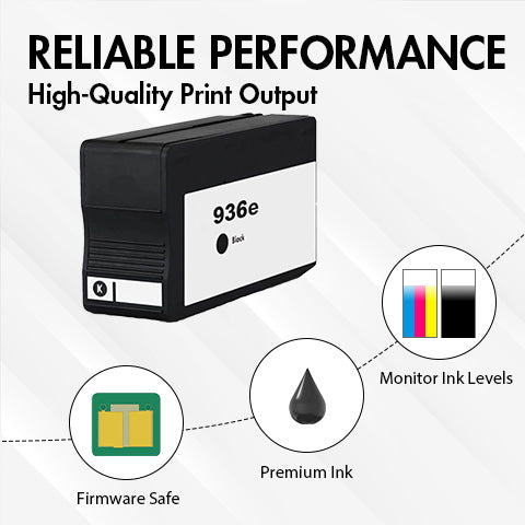 HP 936e Black Ink Cartridge-WC