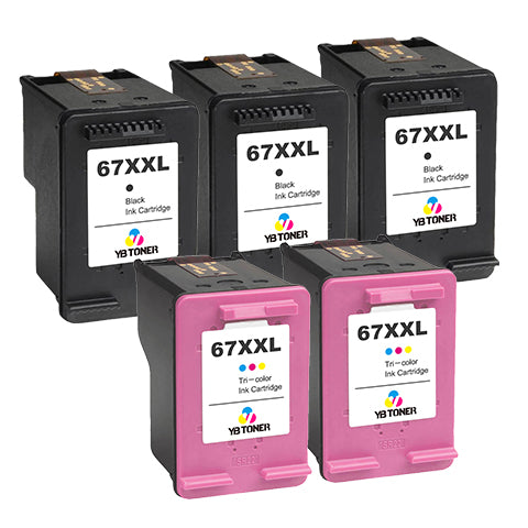 HP 67XXL Cartridge Combo Pack of 5
