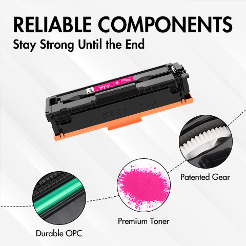 (No Chip)HP 215A W2313A Magenta Toner Cartridge Replacement