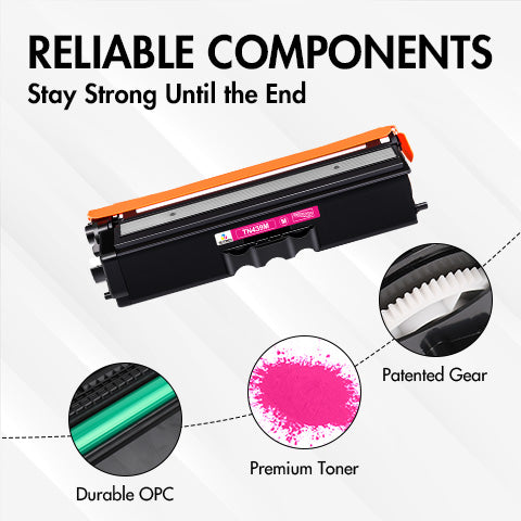 Brother TN439M Magenta Toner Cartridge Replacement-Ultra High Yield