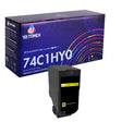 Lexmark 74C1HY Yellow Toner
