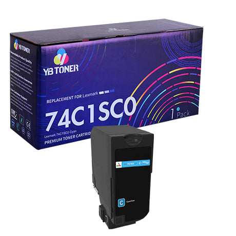 Lexmark 74C1SC Cyan Toner