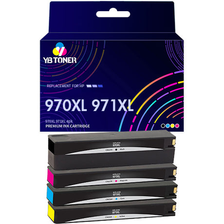 HP 97XL/971XL ink cartridge 4-pack