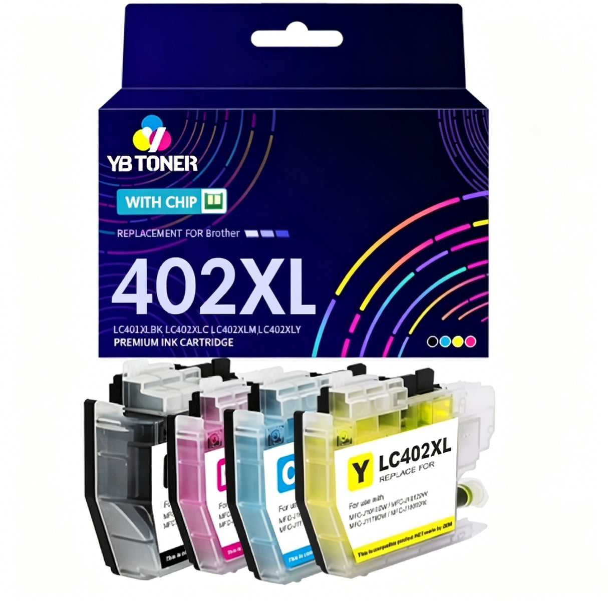 Brother LC42XL ink cartridges 4-pack