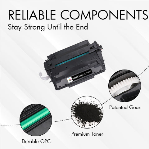 Compatible HP 55X Jumbo Black Toner Cartridge (CE255XJ) – Extra High Yield - 15,000 Pages