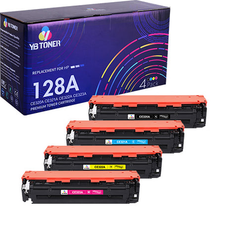 hp 128a toner cartridge set 4-pack