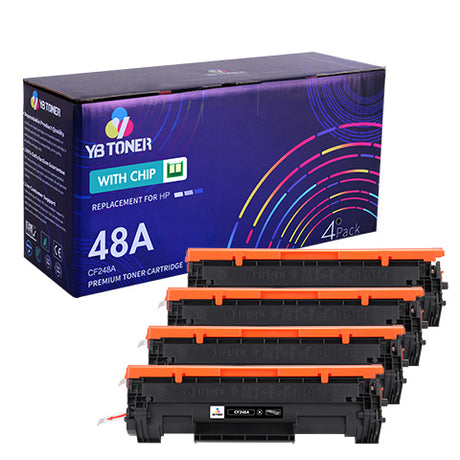 CF248A hp 48a black toner cartridges 4PK