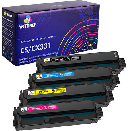 Lexmark 2N1HK, 2N1HC, 2N1HM, 2N1HY Toner Set