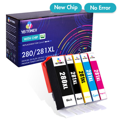 Canon PGI 28 XL CLI 281 Ink Cartridges 5 Pack