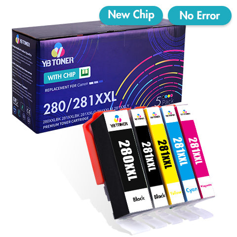 : Compatible Canon Ink 28 281 XXL 5 Pack