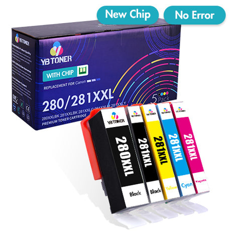 : Compatible Canon Ink 28 281 XXL 5 Pack