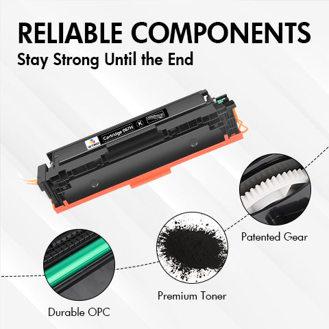 Compatible Canon 067H Black Toner Cartridge | Smart Chip | Monitors Toner Level for Canon imageCLASS MF656Cdw