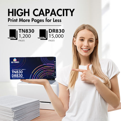 Brother DR83 Drum Unit & TN83 Black Toner Cartridge 4-Pack