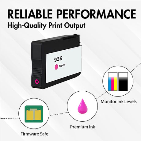 HP 936 Magenta Ink Cartridge-WC