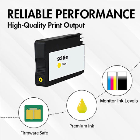 HP 936e Yellow Ink Cartridges