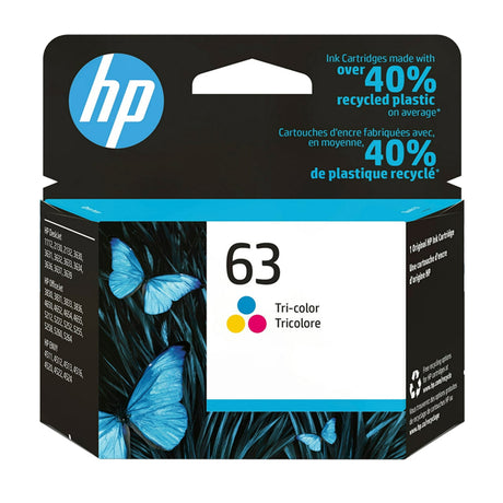 HP 63 Tri-Color Ink Cartridge