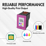 HP 63XL Tri-color Ink Cartridge Replacement(F6U63AN) - With Chip - High Yield - Firmware Safe