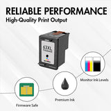 HP 63XL Black Ink Cartridge Replacement (F6U64AN) - With Chip - High Yield - Firmware Safe