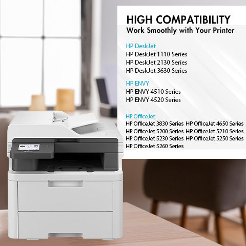 HP 63XL Tri-color Ink Cartridge Replacement(F6U63AN) - With Chip - High Yield - Firmware Safe