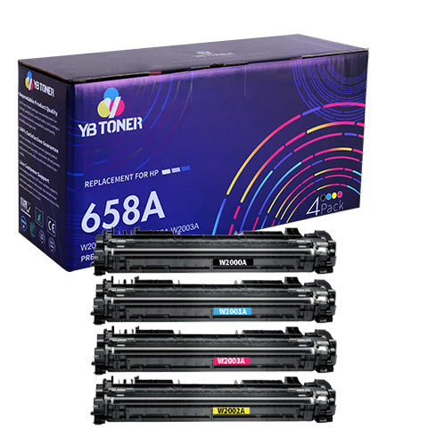 HP 658A toners 4-pack