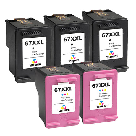 HP 67XXL Cartridge Combo Pack of 5