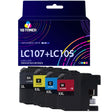 Brother LC17/15 ink cartridges 4-pack