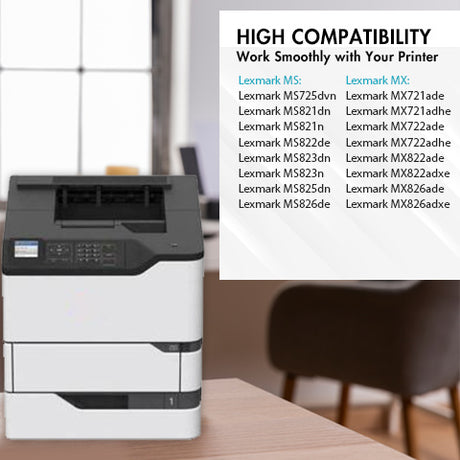 Lexmark 58D1 58D1H Black Toner Cartridge