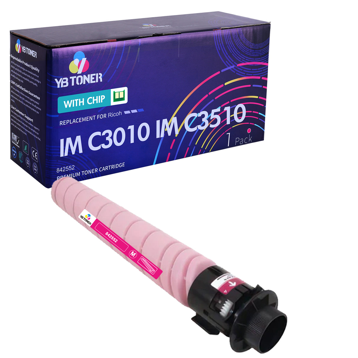 Compatible Ricoh IM C3010 C3510 Magenta Toner Cartridge - Ricoh 842552