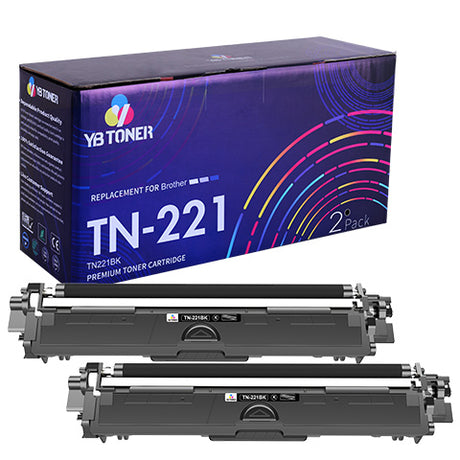 TN221BK black toner 2PK