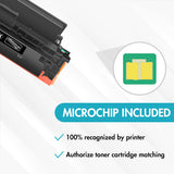 Compatible HP 414X Toner Cartridges with Chip 4-Pack for HP Color LaserJet Pro MFP M479fdw | Display Toner Levels