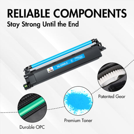 Compatible Brother TN229XL Cyan Toner Cartridge