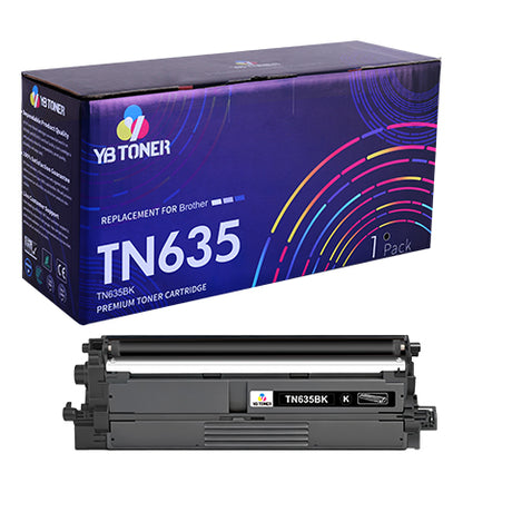Brother TN635BK Black Toner Cartridge
