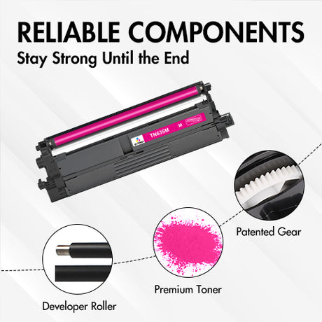 Brother TN635 TN635M Magenta Toner Cartridge