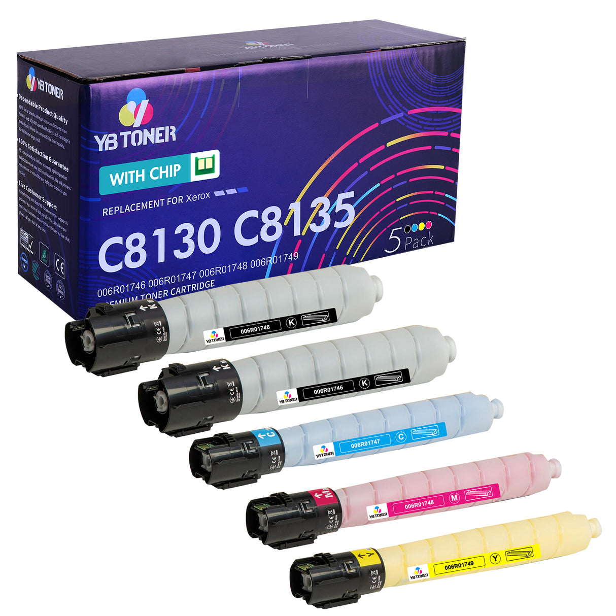 Xerox C8130 C8135 Toner Set