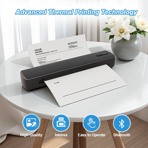 YC8 Inkless Portable Thermal Printer